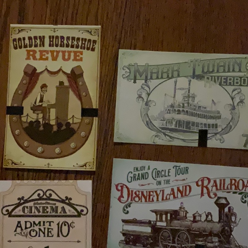 Disney Vintage Attraction Posters - Multicolor
